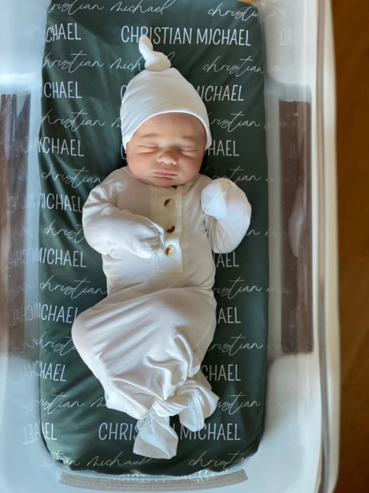 Baby Gowns, Newborn Gowns, Preemie Baby Clothes - White