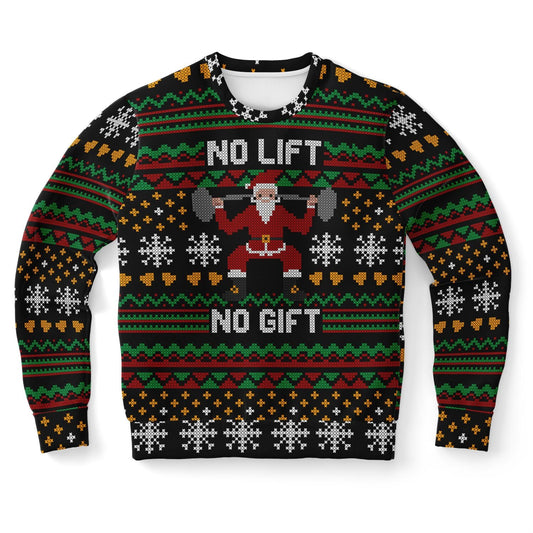No Lift No Gift Christmas Sweatshirt