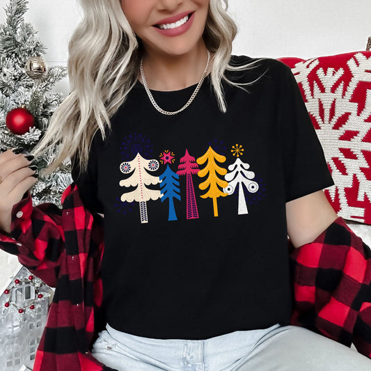 Noel Folk Art, Christmas, Snowflakes, Nordic Super Soft Tshirt