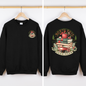 North Pole Book Club, Christmas, Santa, Booktok, Reading, Library, Front and Back Sweatshirt