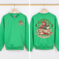 North Pole Book Club, Christmas, Santa, Booktok, Reading, Library, Front and Back Sweatshirt