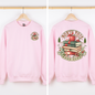 North Pole Book Club, Christmas, Santa, Booktok, Reading, Library, Front and Back Sweatshirt