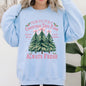 North Pole Christmas Tree Farm, Winter, Santa, Snow, Xmas Sweatshirt