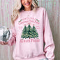 North Pole Christmas Tree Farm, Winter, Santa, Snow, Xmas Sweatshirt