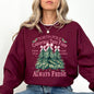 North Pole Christmas Tree Farm, Winter, Santa, Snow, Xmas Sweatshirt