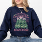 North Pole Christmas Tree Farm, Winter, Santa, Snow, Xmas Sweatshirt
