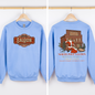 North Pole Saloon, Christmas Party, Santa, Funny, Front and Back Sweatshirt