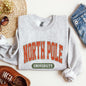 North Pole University, Collegiate Style, Retro, Christmas, Santa Sweatshirt