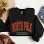 North Pole University, Collegiate Style, Retro, Christmas, Santa Sweatshirt