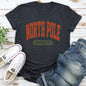 North Pole University, Collegiate Style, Retro, Christmas, Santa Super Soft Tees