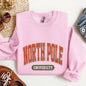 North Pole University, Collegiate Style, Retro, Christmas, Santa Sweatshirt