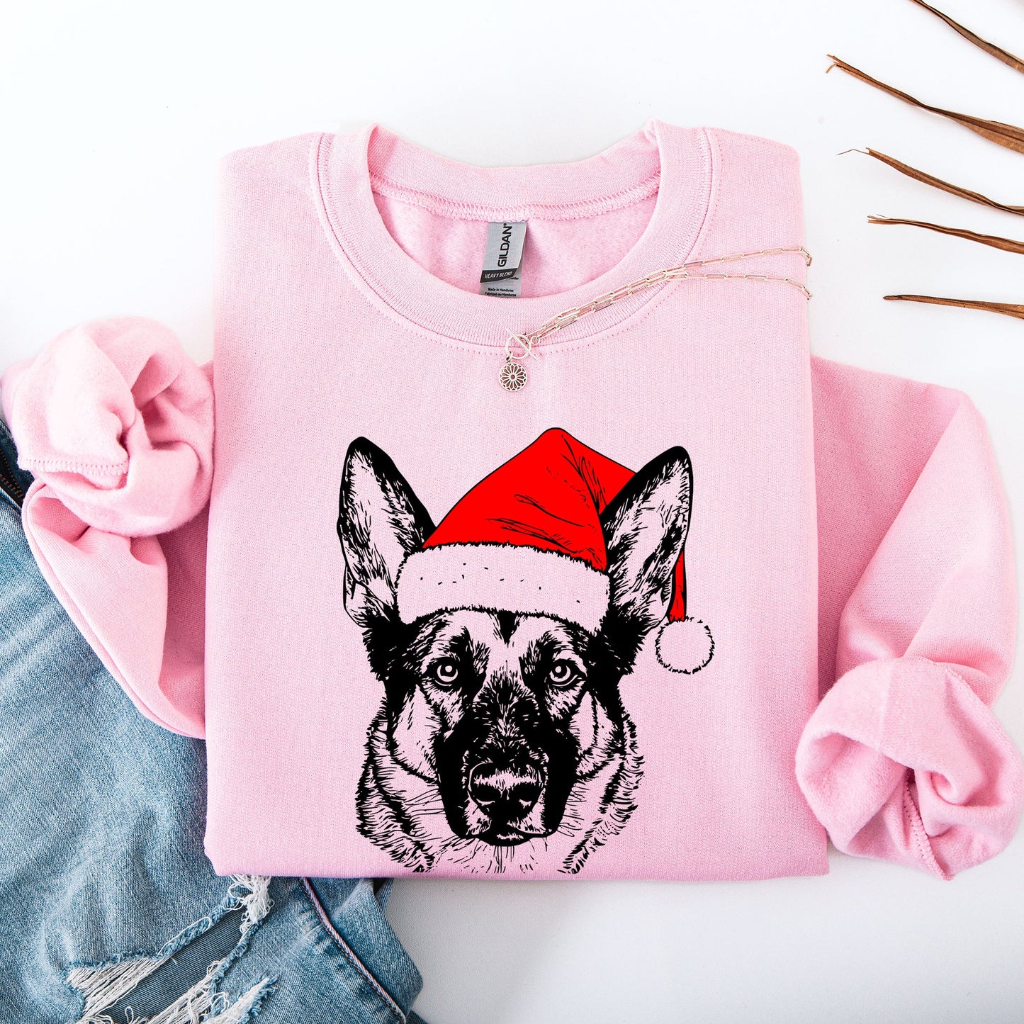 Norwegian Elkhound, Santa, Dog, Christmas, Dog Lover, Pet Sweatshirt