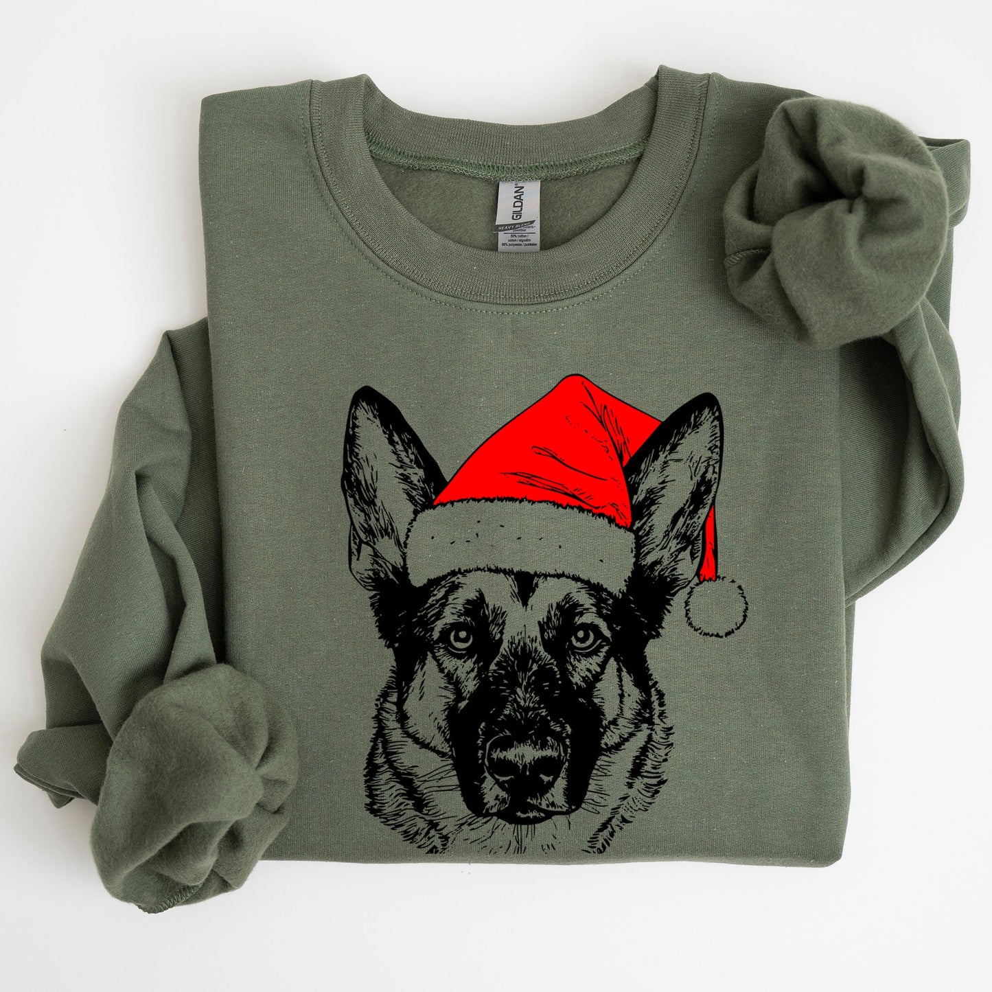 Norwegian Elkhound, Santa, Dog, Christmas, Dog Lover, Pet Sweatshirt