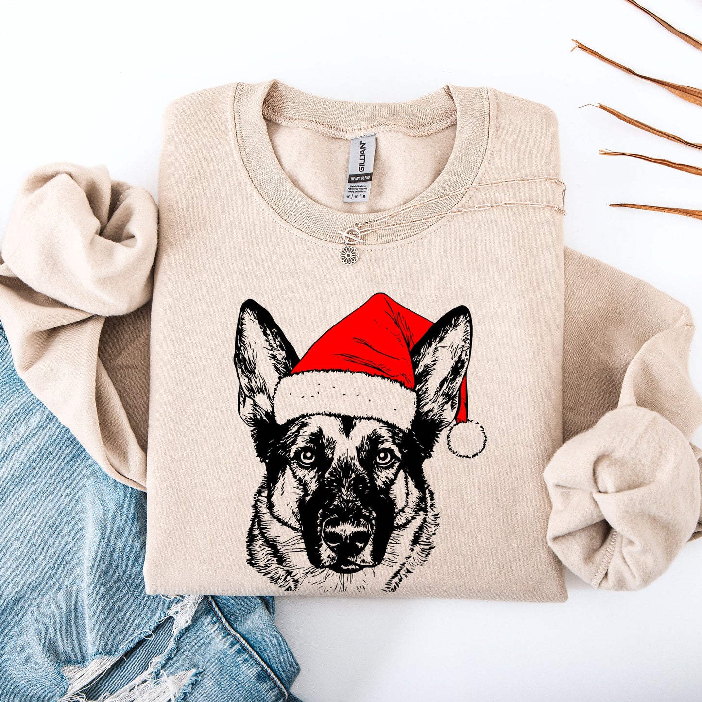 Norwegian Elkhound, Santa, Dog, Christmas, Dog Lover, Pet Sweatshirt