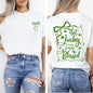 Not Lucky, Just Blessed, Ribbon, Bows, Coquette, Christian, St Patrick's Day, Shamrock, Clover, Lucky, Leprechaun Tshirt Comfort Colors T-Shirt