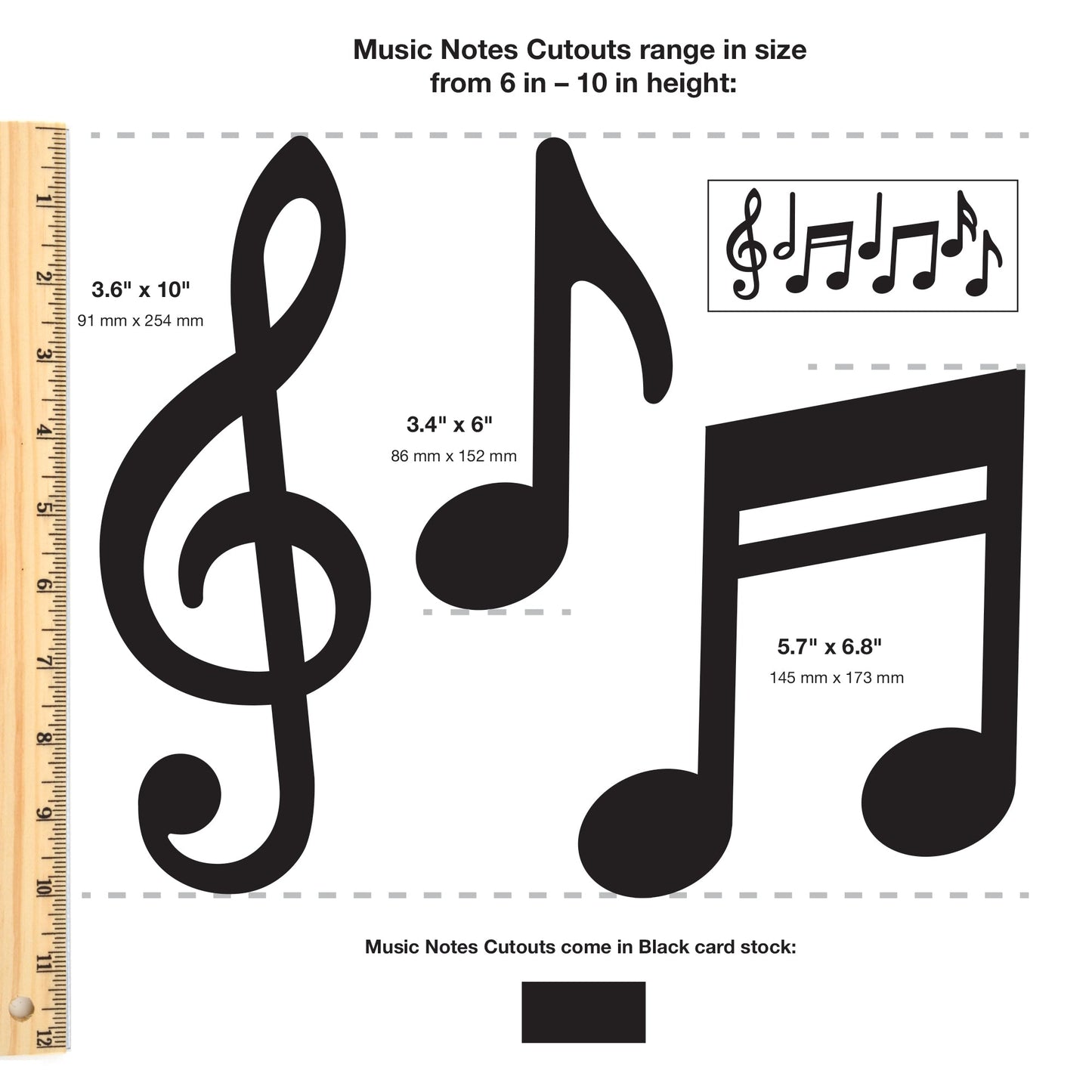 Music Notes Cutouts