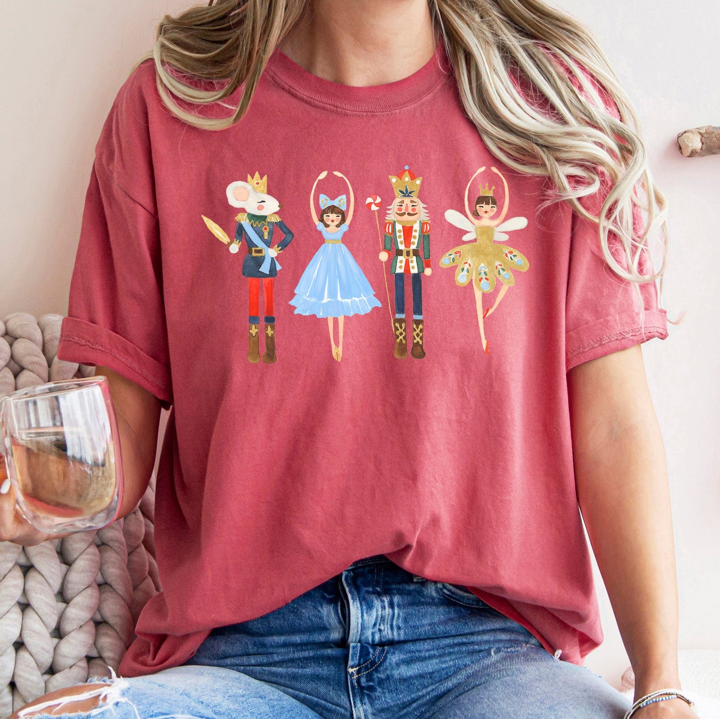 Nutcracker Ballet Christmas, Beautiful, Dance, Ballerina, Comfort Colors Tshirt