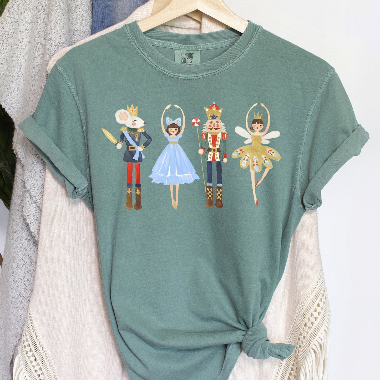 Nutcracker Ballet Christmas, Beautiful, Dance, Ballerina, Comfort Colors Tshirt