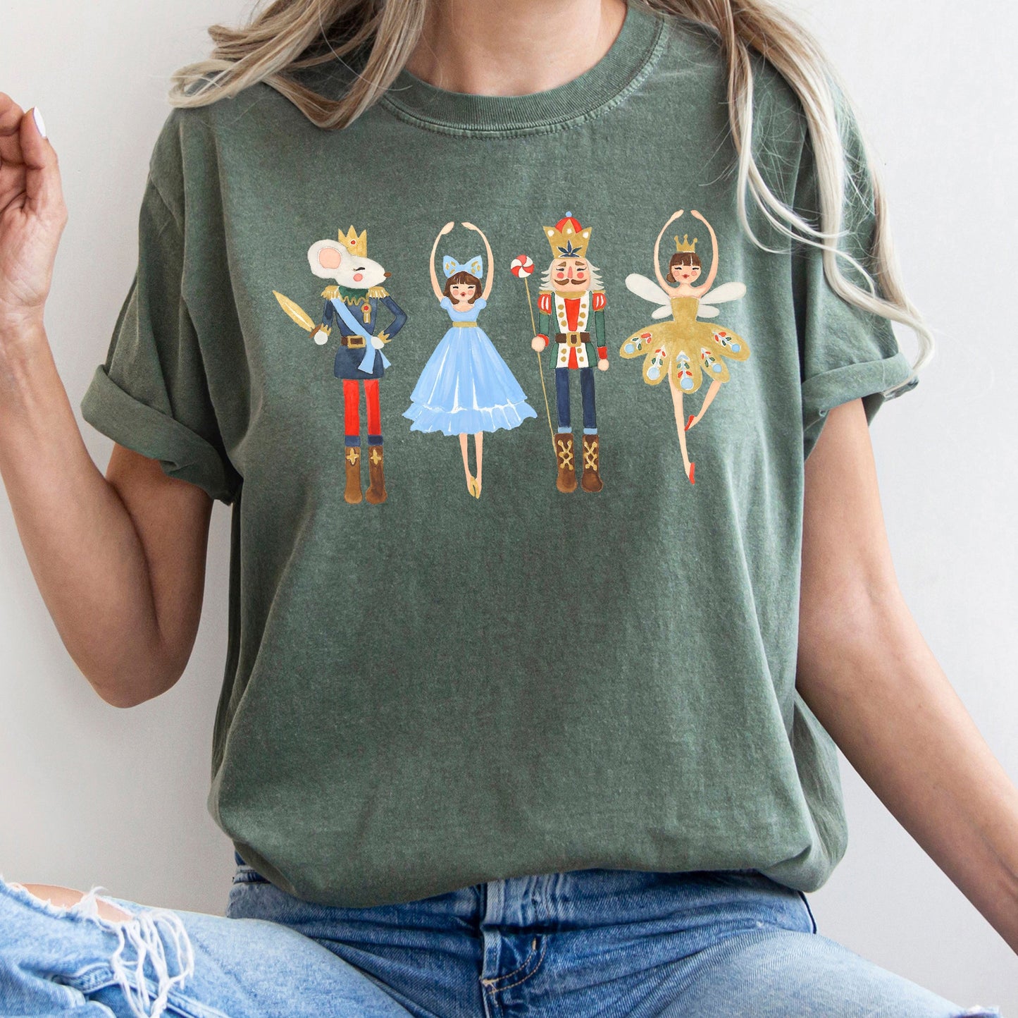 Nutcracker Ballet Christmas, Beautiful, Dance, Ballerina, Comfort Colors Tshirt