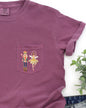 Nutcracker Ballet, Ballerina, Pocket, Christmas, Winter, Snow, Santa, Xmas Pocket Tee Comfort Colors T-Shirt