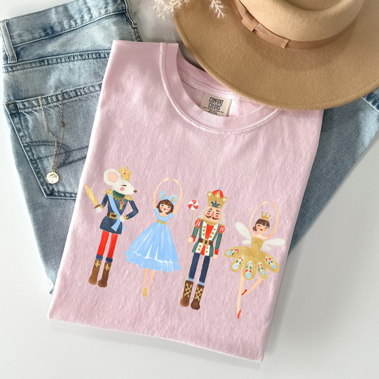 Nutcracker, Christmas, Sugar Plum Fairy, Noel, Santa, Winter, Ballerina, Xmas, Ballet Tshirt Comfort Colors T-Shirt