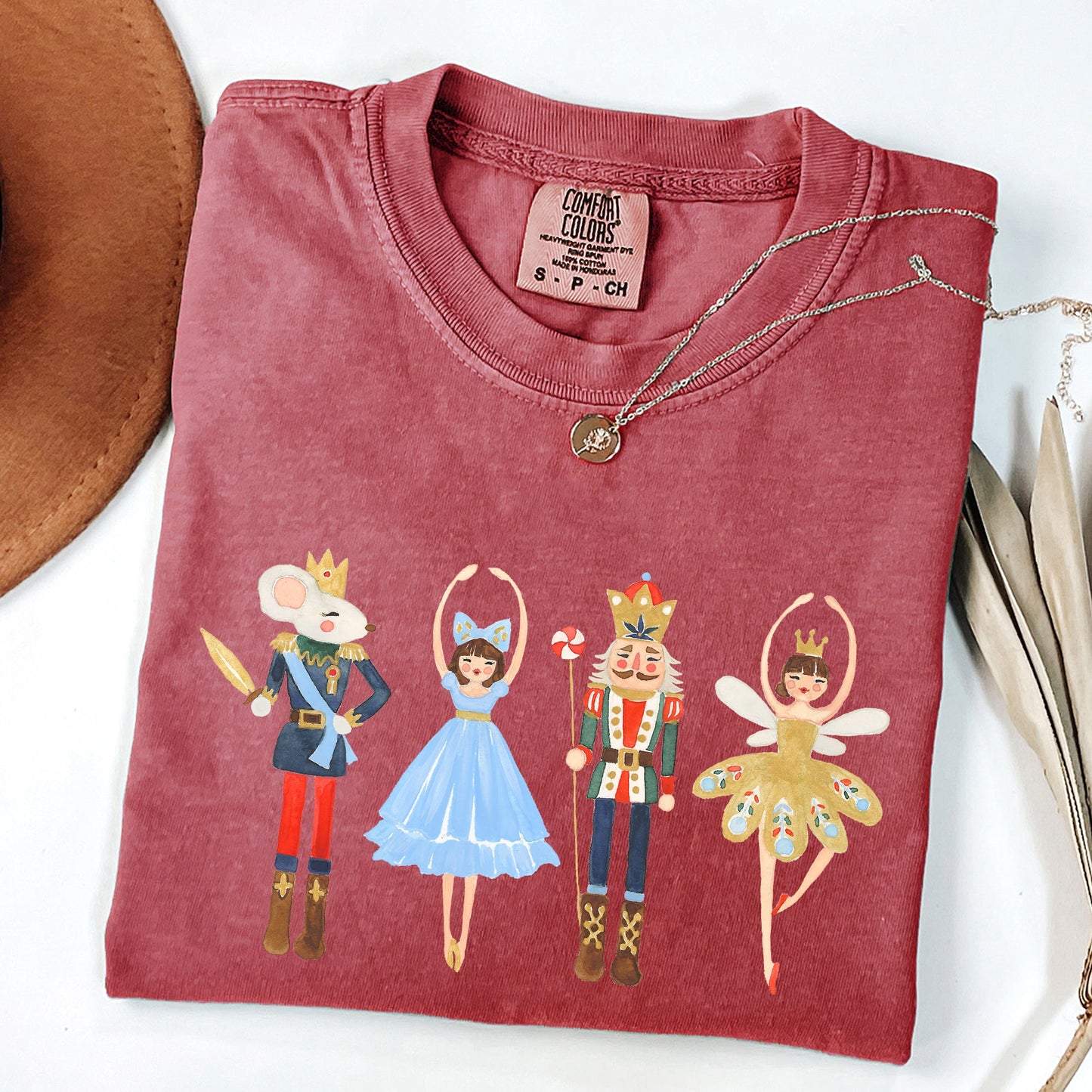 Nutcracker, Christmas, Sugar Plum Fairy, Noel, Santa, Winter, Ballerina, Xmas, Ballet Tshirt Comfort Colors T-Shirt