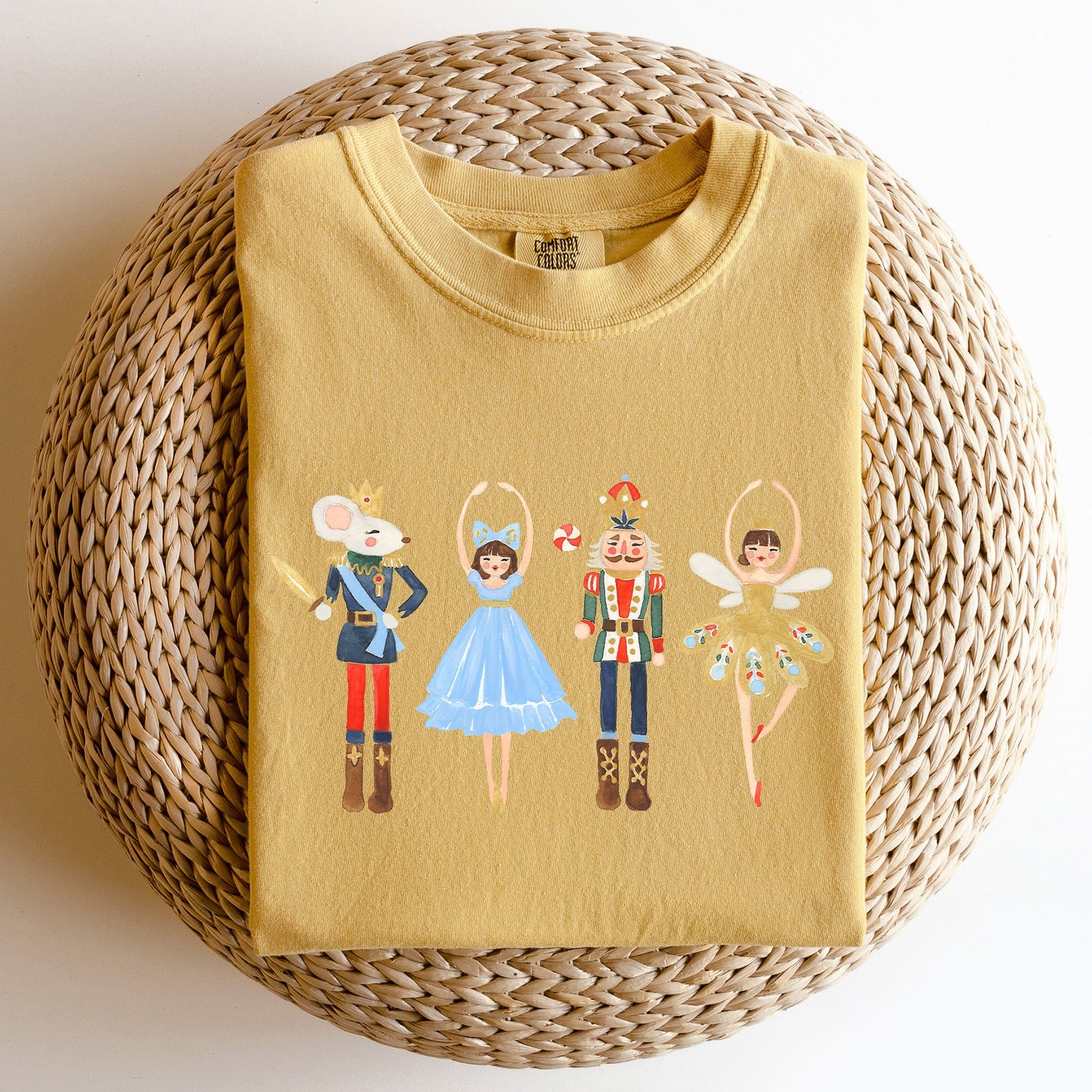 Nutcracker, Christmas, Sugar Plum Fairy, Noel, Santa, Winter, Ballerina, Xmas, Ballet Tshirt Comfort Colors T-Shirt