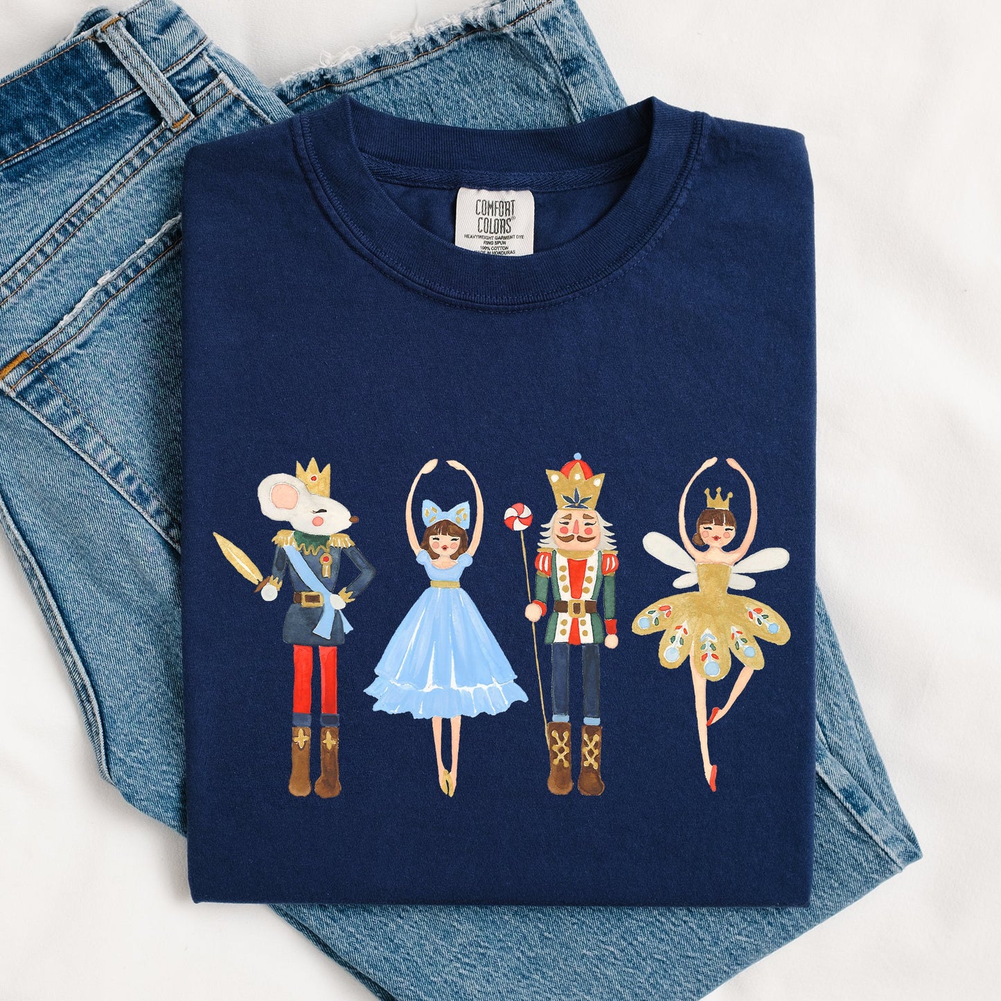 Nutcracker, Christmas, Sugar Plum Fairy, Noel, Santa, Winter, Ballerina, Xmas, Ballet Tshirt Comfort Colors T-Shirt