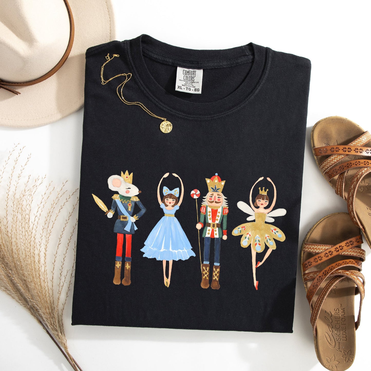 Nutcracker, Christmas, Sugar Plum Fairy, Noel, Santa, Winter, Ballerina, Xmas, Ballet Tshirt Comfort Colors T-Shirt