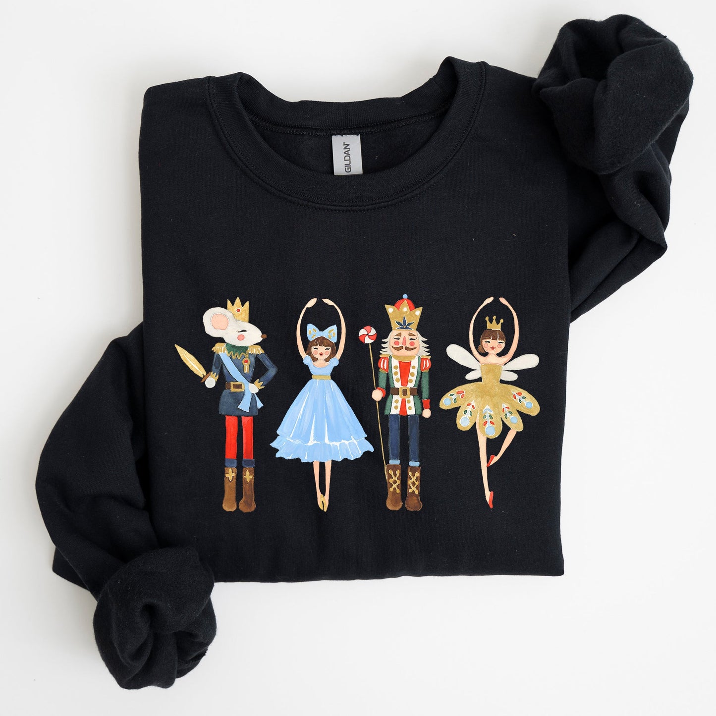 Nutcracker, Christmas, Sugar Plum Fairy, Noel, Santa, Winter, Ballerina, Xmas, Ballet Sweatshirt