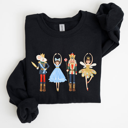 Nutcracker, Christmas, Sugar Plum Fairy, Noel, Santa, Winter, Ballerina, Xmas, Ballet Sweatshirt