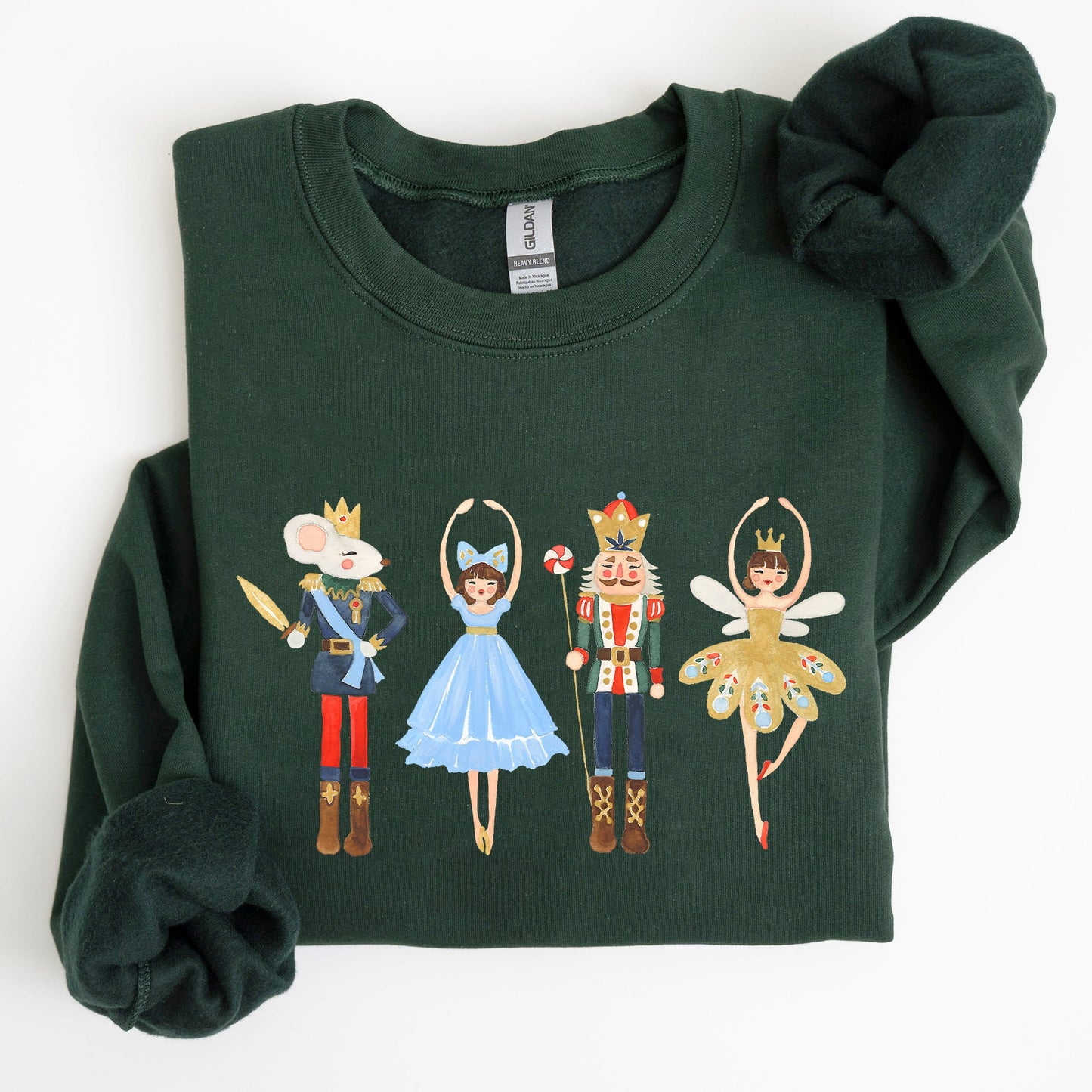 Nutcracker, Christmas, Sugar Plum Fairy, Noel, Santa, Winter, Ballerina, Xmas, Ballet Sweatshirt