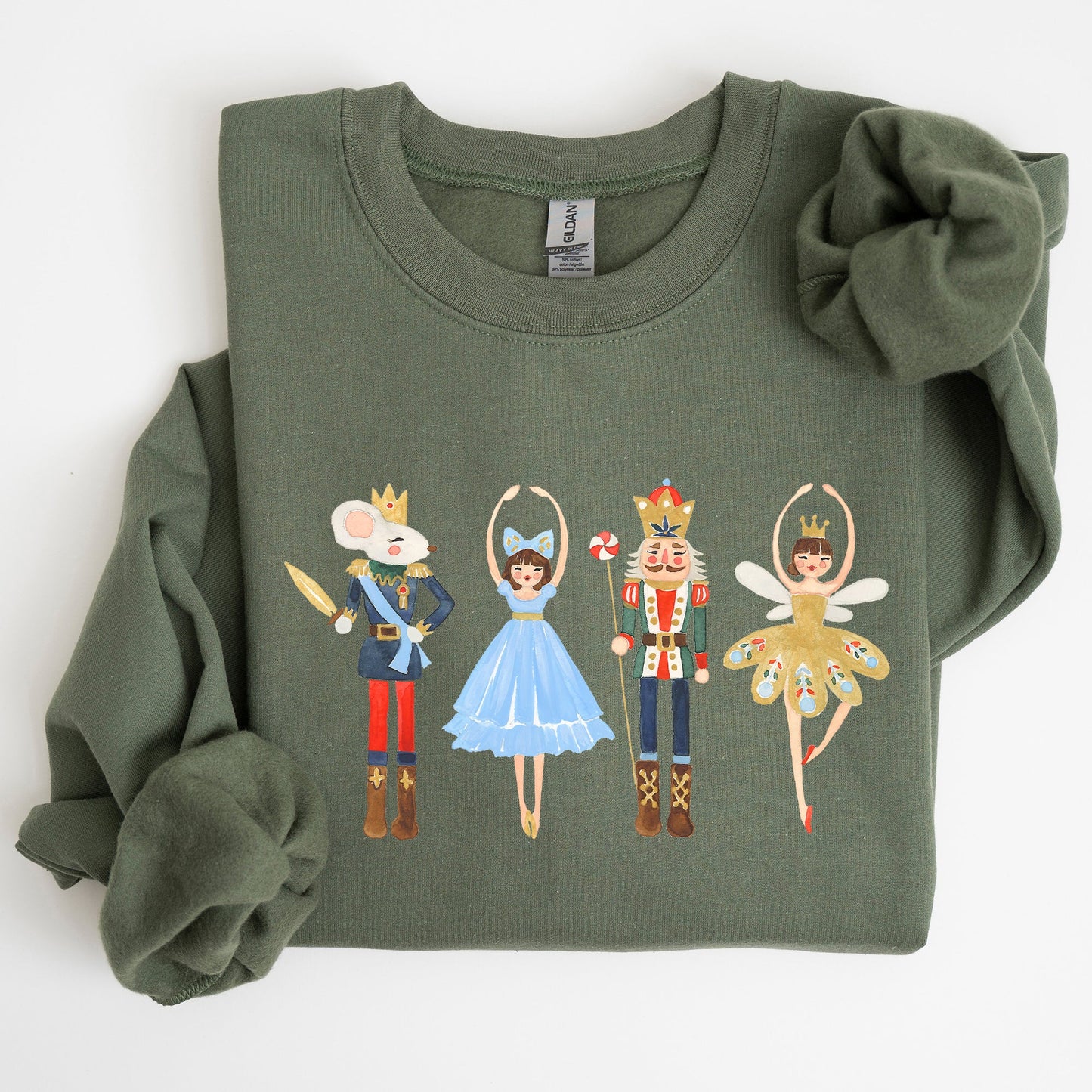 Nutcracker, Christmas, Sugar Plum Fairy, Noel, Santa, Winter, Ballerina, Xmas, Ballet Sweatshirt