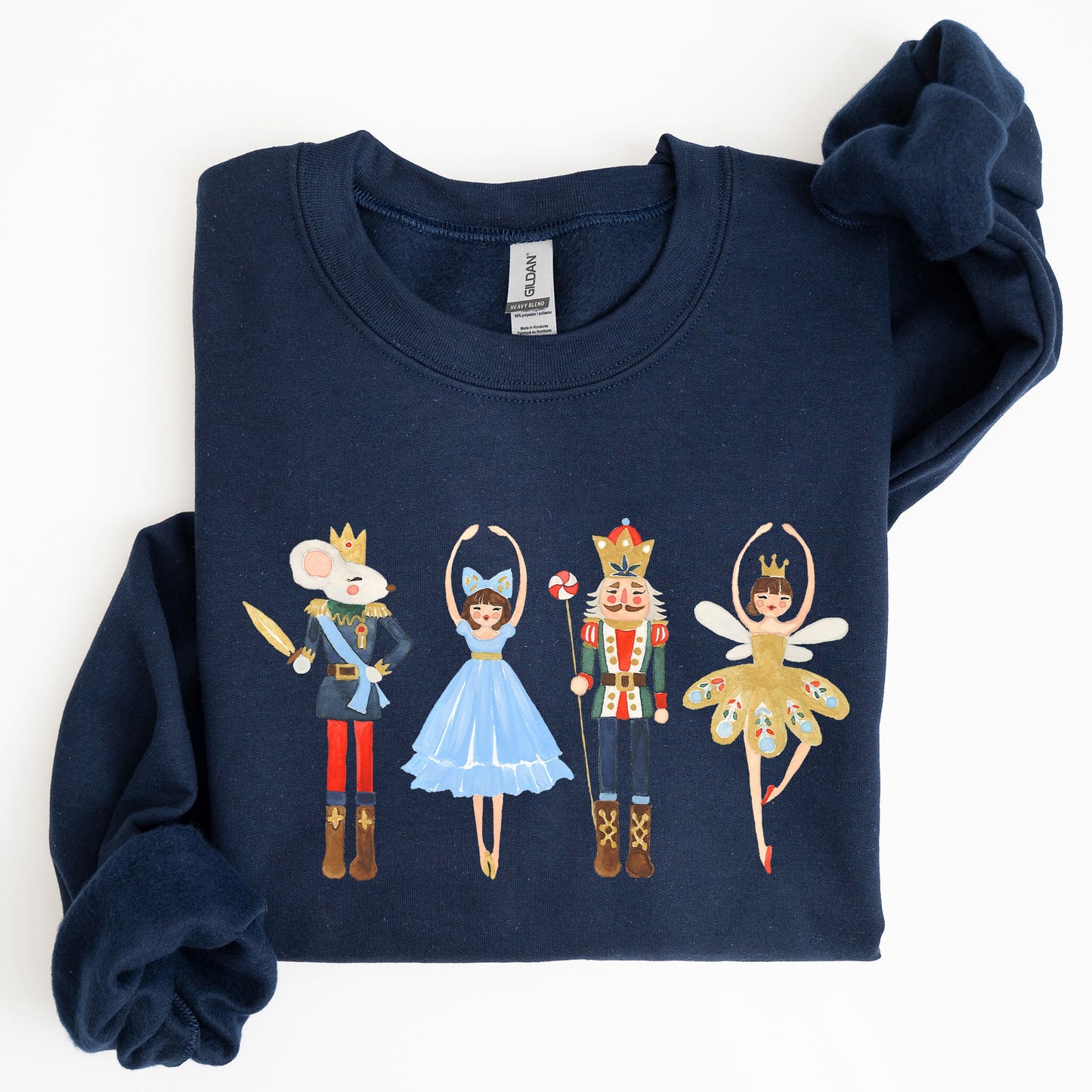 Nutcracker, Christmas, Sugar Plum Fairy, Noel, Santa, Winter, Ballerina, Xmas, Ballet Sweatshirt