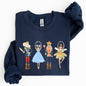 Nutcracker, Christmas, Sugar Plum Fairy, Noel, Santa, Winter, Ballerina, Xmas, Ballet Sweatshirt
