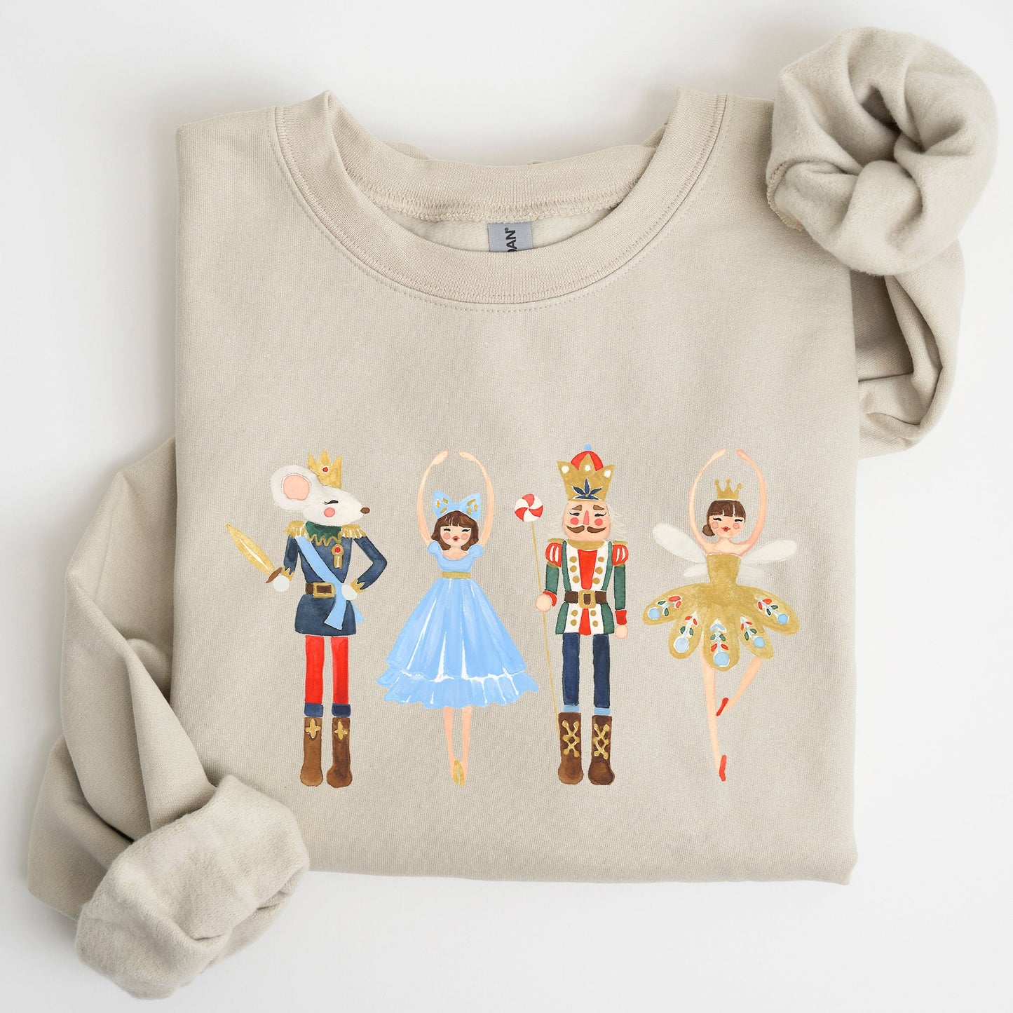 Nutcracker, Christmas, Sugar Plum Fairy, Noel, Santa, Winter, Ballerina, Xmas, Ballet Sweatshirt