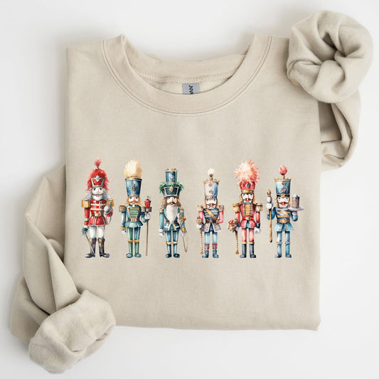 Nutcrackers, Christmas, Santa, Winter, Xmas, Snow, Winter, Ballet Sweatshirt