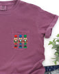 Nutcrackers, Pocket, Christmas, Santa, Snow, Winter, Xmas Pocket Tee Comfort Colors T-Shirt