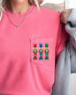 Nutcrackers, Pocket, Christmas, Santa, Snow, Winter, Xmas Pocket Tee Comfort Colors T-Shirt