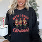 Nuts About Christmas, Nutcrackers, Retro, Checkered Sweatshirt