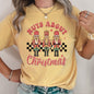 Nuts About Christmas, Nutcrackers, Retro, Checkered, Comfort Colors Tshirt