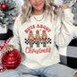 Nuts About Christmas, Nutcrackers, Retro, Checkered Sweatshirt