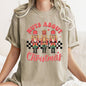 Nuts About Christmas, Nutcrackers, Retro, Checkered, Comfort Colors Tshirt