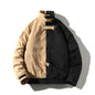 Thick Color Block Workwear Cotton Jacket