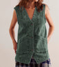 Sleeveless Denim Vest Women