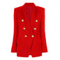 Spring Autumn Advanced Women Classic Green Fruit Collar Blazer High Quality