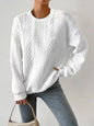 Spring Autumn Trends Loose round Neck Long Sleeve Women Idle Oversize Top Women
