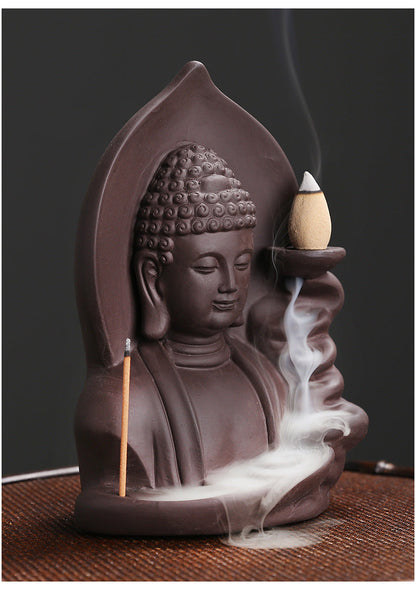 Serene Buddha Backflow Incense Burner