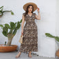 High Grade Black White Plaid V neck Dress Slimming Women Clothing Graceful Long Dress