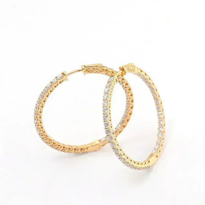 Personalized Big Diameter Earrings – Luxury Statement Jewelry